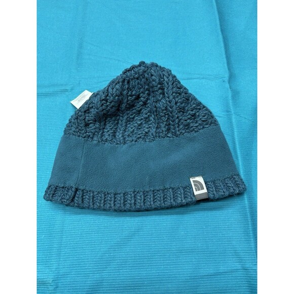 The North Face Cable Knit Beanie & Scarf Set Teal / Slate Blue Alpaca Wool main image 11